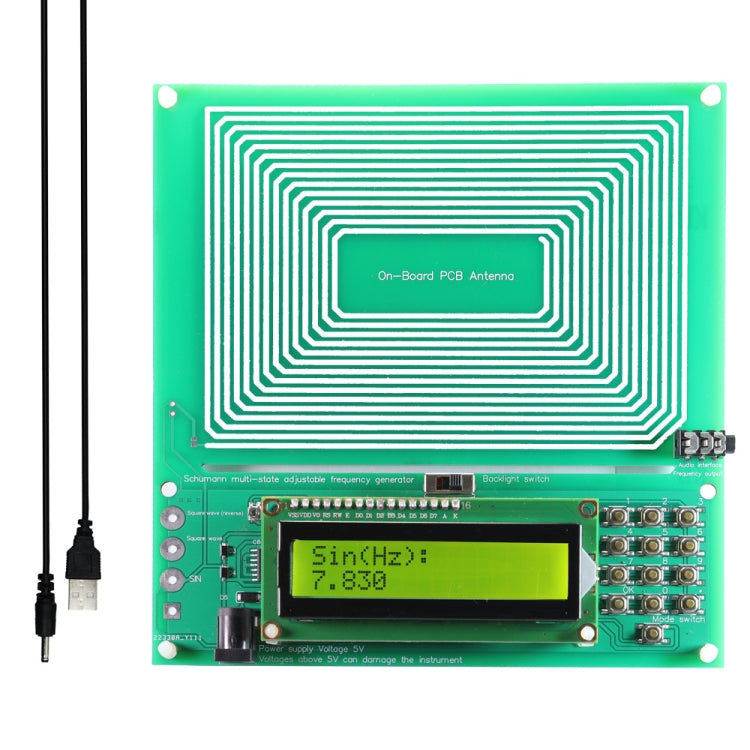 Generatore di segnale a onda Schumann da 0,001 Hz a 200 kHz, 7,83 Hz, modulazione di frequenza sinusoidale pura DDS, ZK-001 Generatore di segnale a onda Schumann da 0,001 Hz a 200 kHz, 7,83 Hz, modulazione di frequenza sinusoidale pura DDS, ZK-001